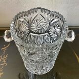 Cut crystal ice bucket