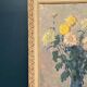 Original Swedish Oil on Panel – “Chrysanthemums” by Max Hellberg – Signed – Vintage & Framed – 68 × 58 cm (26.8" × 22.8")