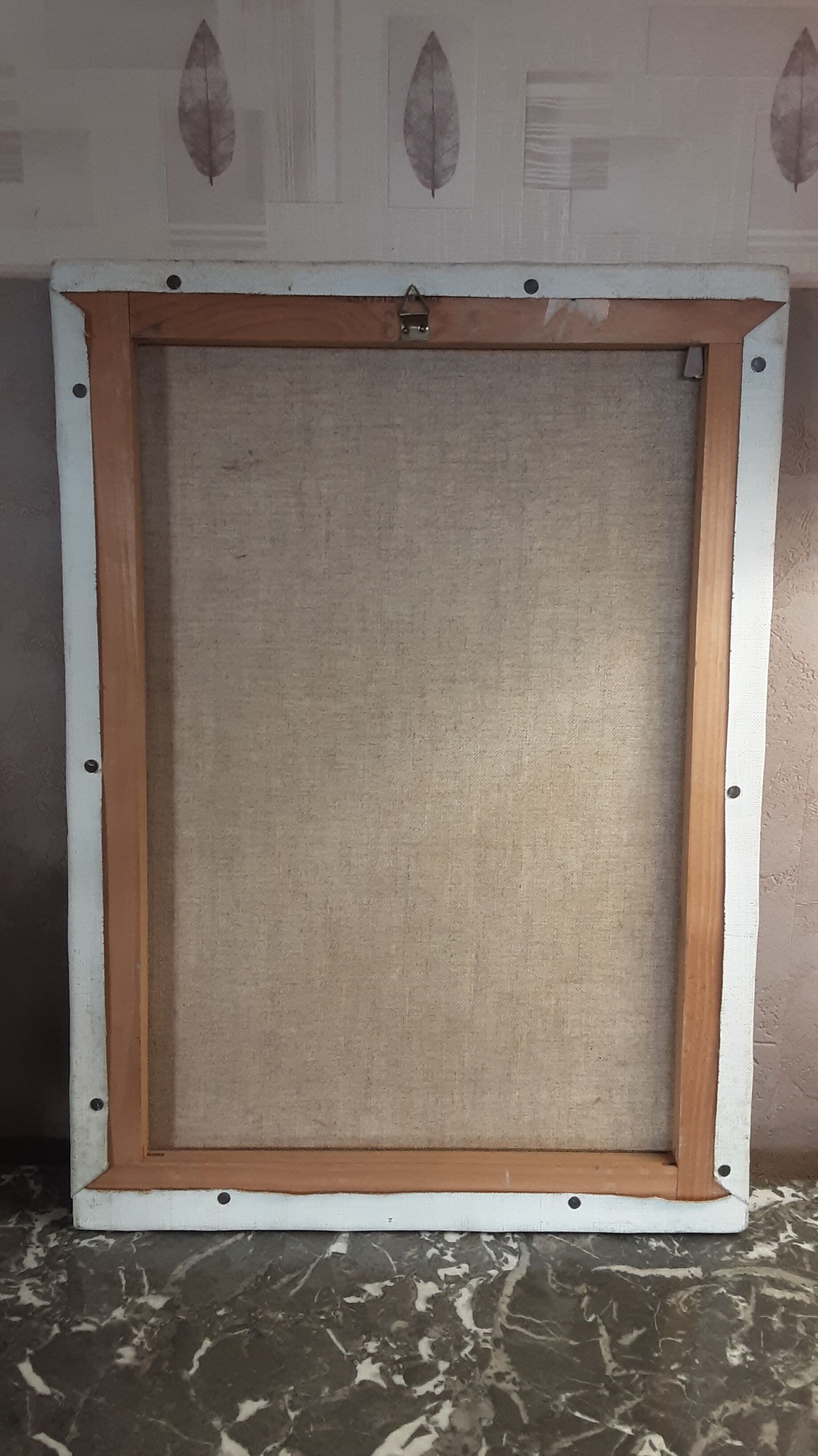 Tableau vintage huile sur toile signée