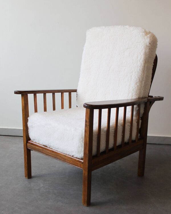 Fauteuil inclinable “Morris”, style Art&Craft, Royaume-Uni, 40’s.