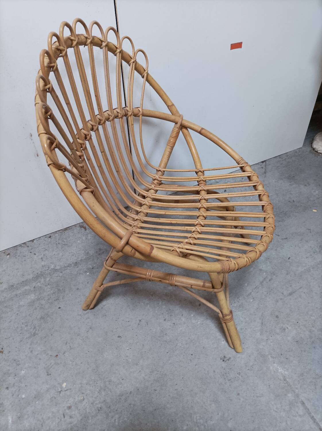 Rattan armchair