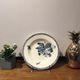 Hollow plate, insect and strawberry décor, Manufacture Choisy the King, Iron Land, H Boulenger - Co.