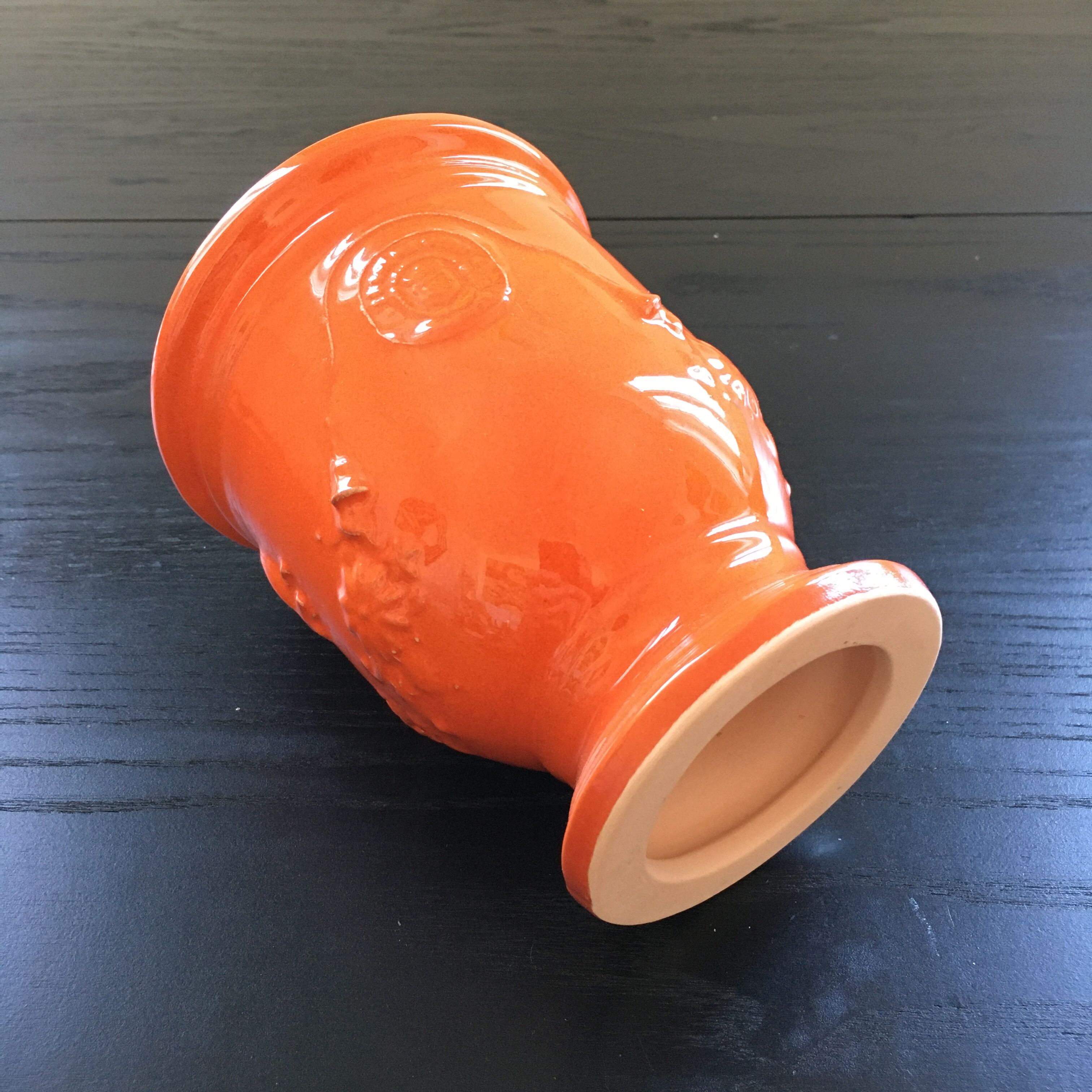 Orange Anduze vase