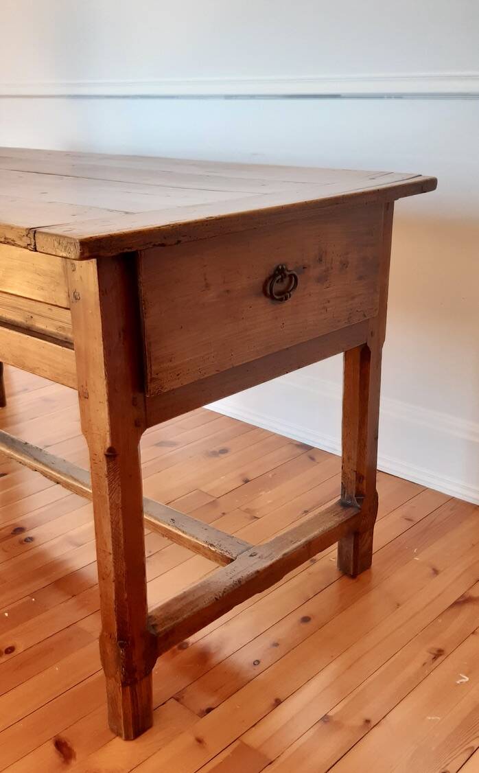 Table de ferme ancienne en bois de hêtre XIXème