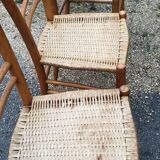 4 country chairs