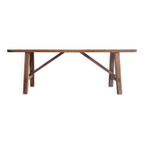 Antique wooden farm bench