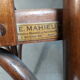 Série de 4 chaises bistrot Mahieu années 50