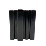 Angelo Mangiarotti, Space age brown ceramic vase, Fratelli Brambilla Italy ca. 1968