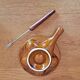 Set Of 4 Vintage French Escargot Snail Cook Pots 6 Snail Wells With Forks 3488