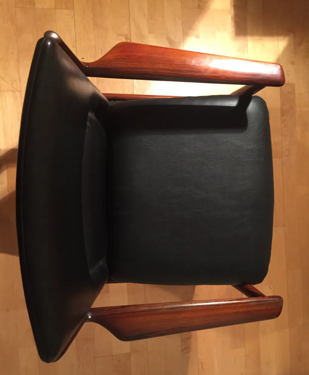 Arne Vodder rosewood office chair for Sibast 1950