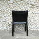 CAB 412 chair in black leather, Mario Bellini design for Cassina
