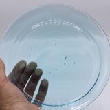 Magnifique service a liqueur en vere bleu emaille legras george sand art no