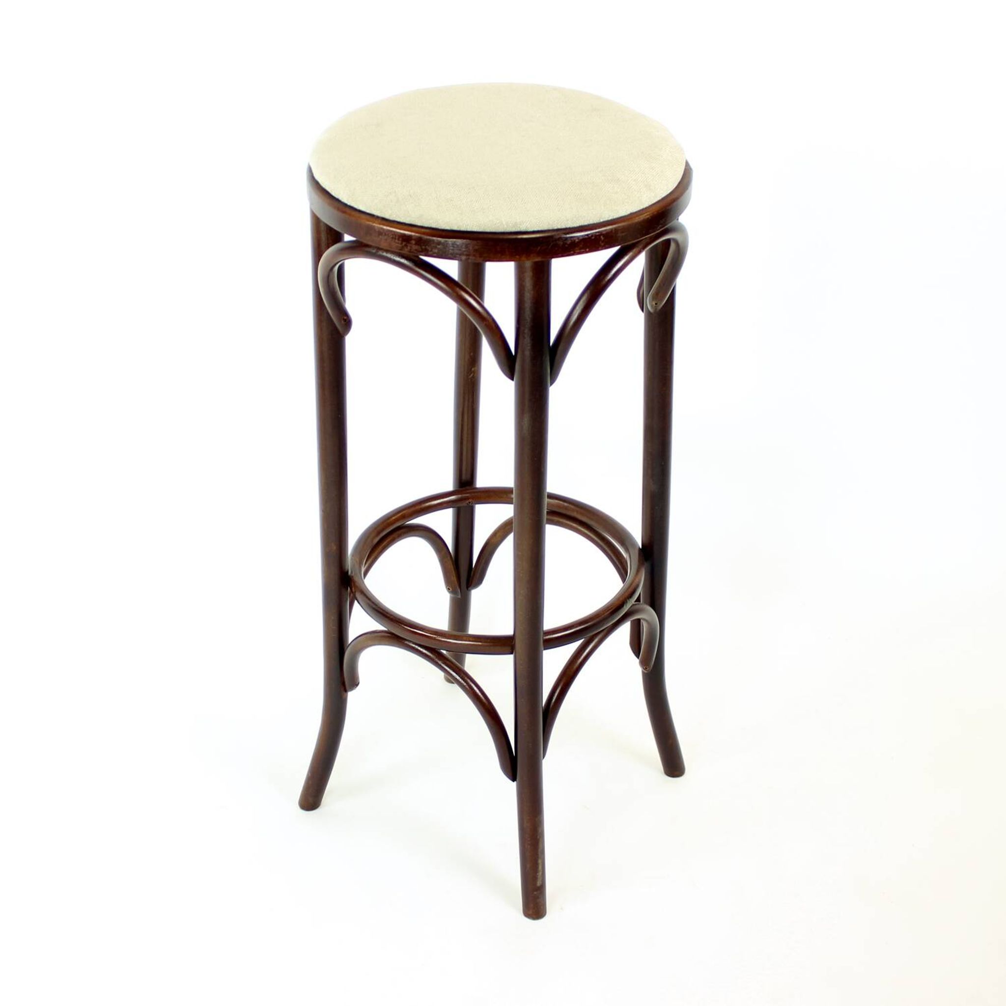 Thonet Design Bentwood Bar Stool No. 73 By Ton, 1950s