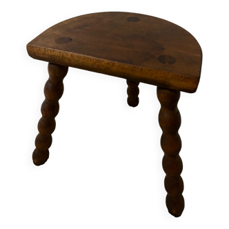 Wooden tripod stool