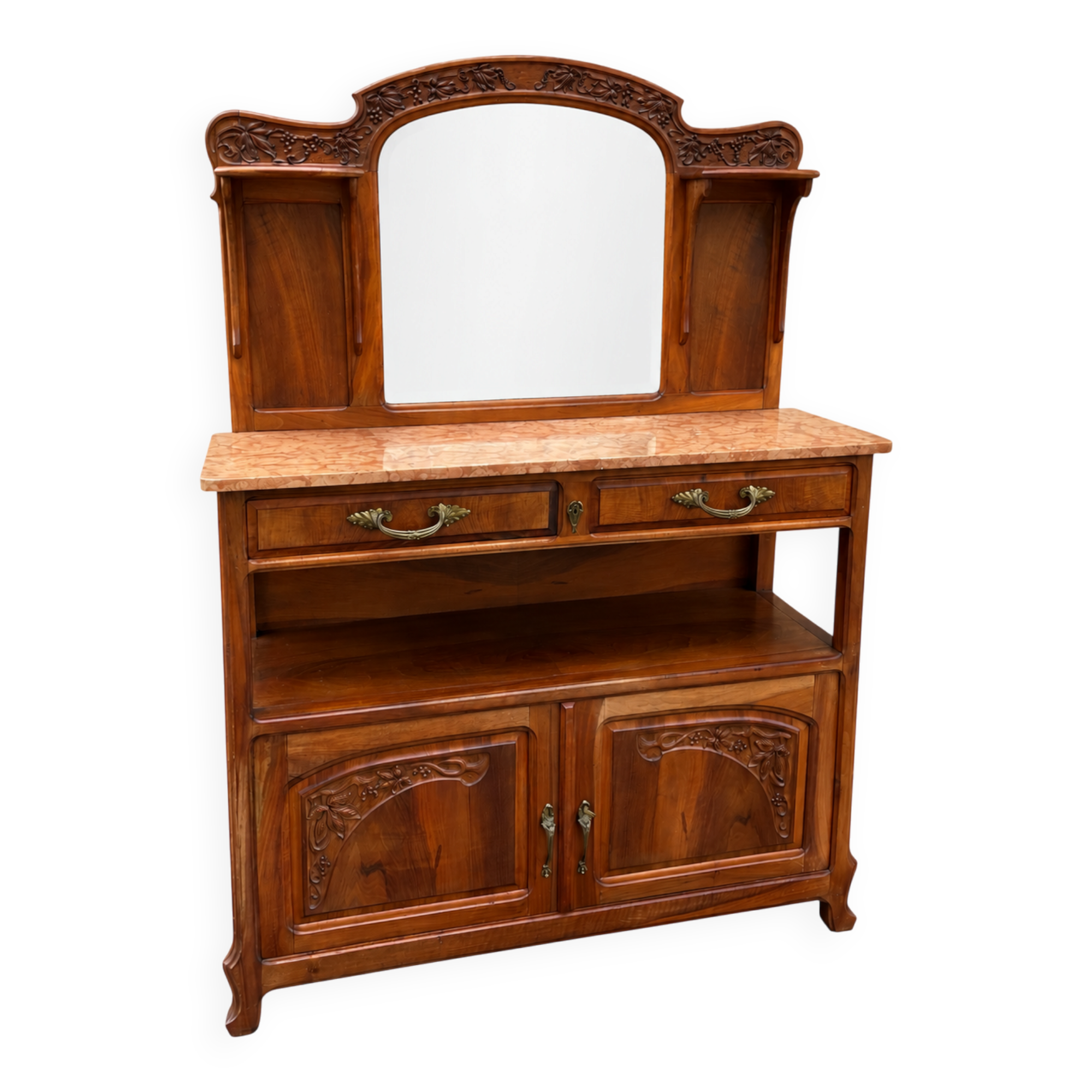 Art Nouveau Walnut Buffet 1910