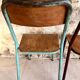 Set of 4 mismatched old school style chairs