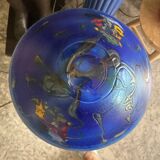 Lampe en verre soufflé à la bouche. Pascal Guyot