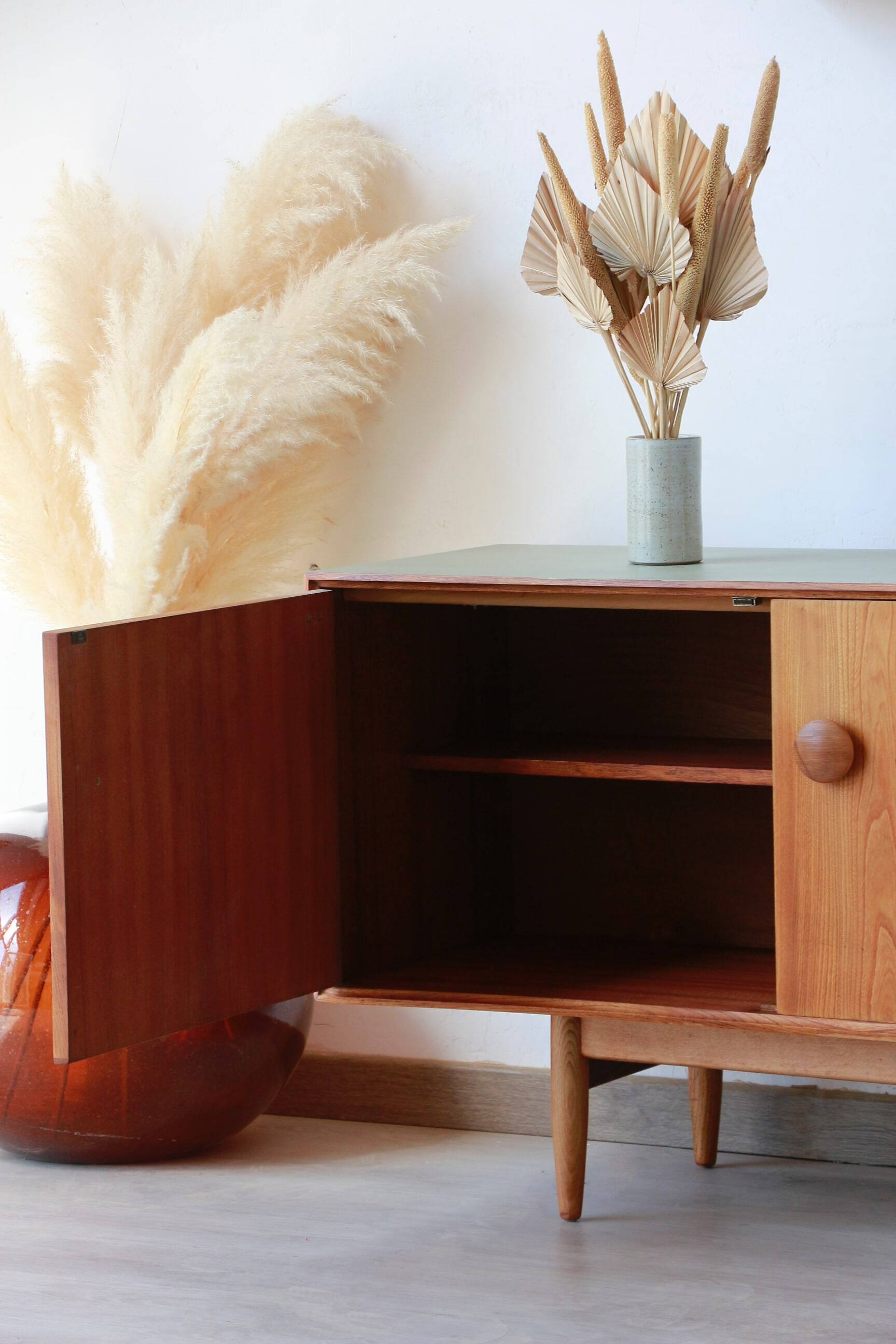 English Sideboard - Solid Elm - 1960
