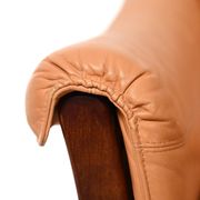 Paire de fauteuils scandinaves en cuir, années 1950