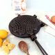 Antique Waffle Maker. French Cast Iron Waffle Pan.