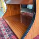Vintage mini bar in wood and metal – 1950s/60s