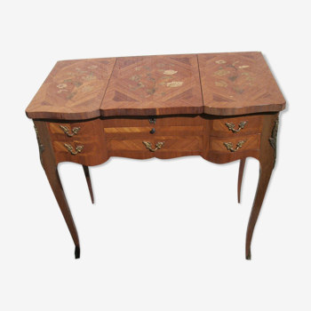 Inlaid and bronze dressing table