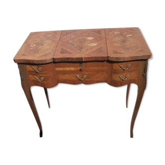 Inlaid and bronze dressing table