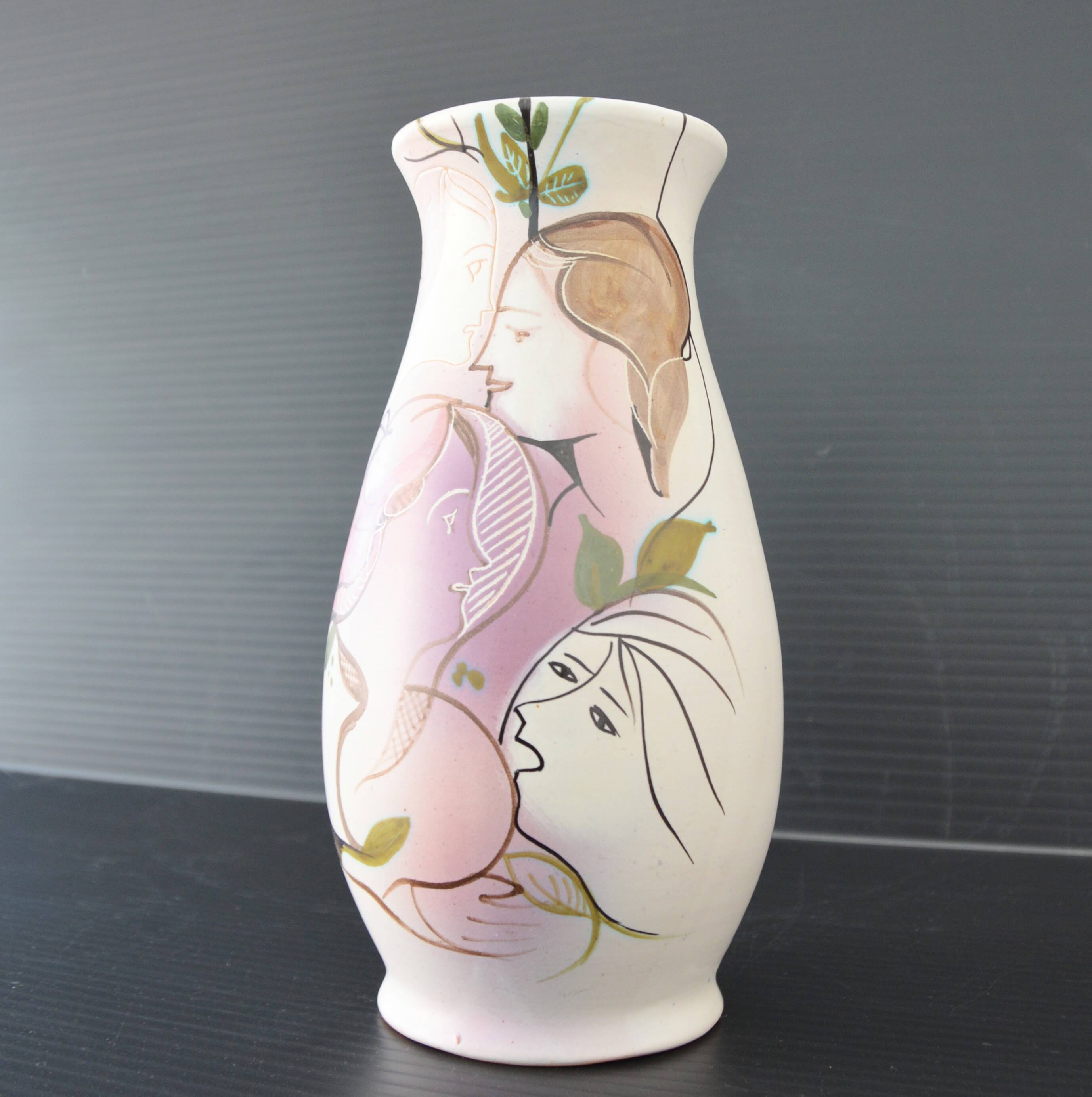 Ceramic vase by Cianciolo Noma, signed 1960