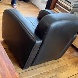 Leather club chair