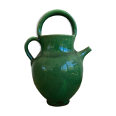 Terracotta jug enamelled 70s Salernes