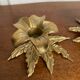 Pair of vintage brass candle holders