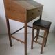Secrétaire avec tabouret des années 60 par Andreas Hansen, Danemark