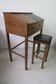 Secrétaire avec tabouret des années 60 par Andreas Hansen, Danemark