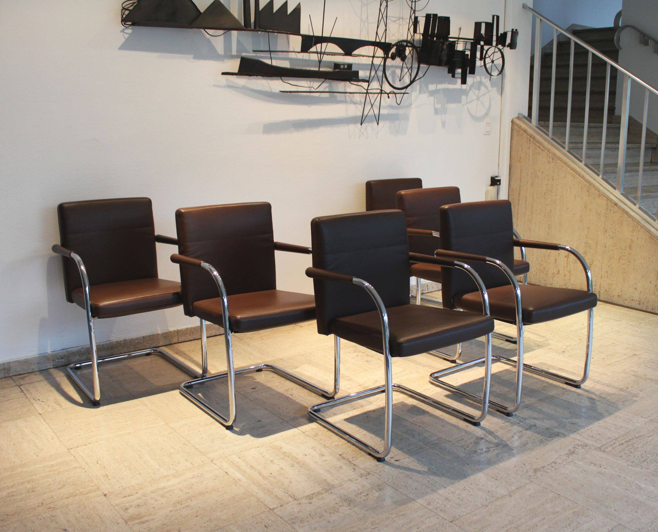 Set of 6 Visasoft chairs by Antonio Citterio and Glen Oliver for Vitra.