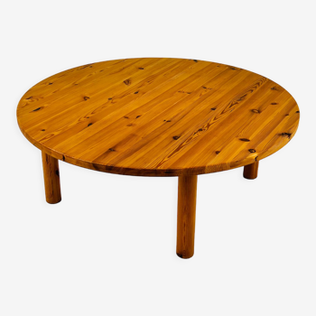 Mid century solid pinewood coffee table, 1970s