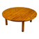 Table basse en pin massif du milieu du siècle, années 1970