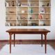 Table à manger scandinave extensible en teck années 60