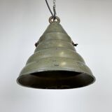 Green Industrial Aluminium Hanging Lamp, 1970s