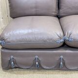 3-seater leather sofa made in the 70s