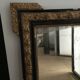 Black and gold mirror - 69 x 79cm