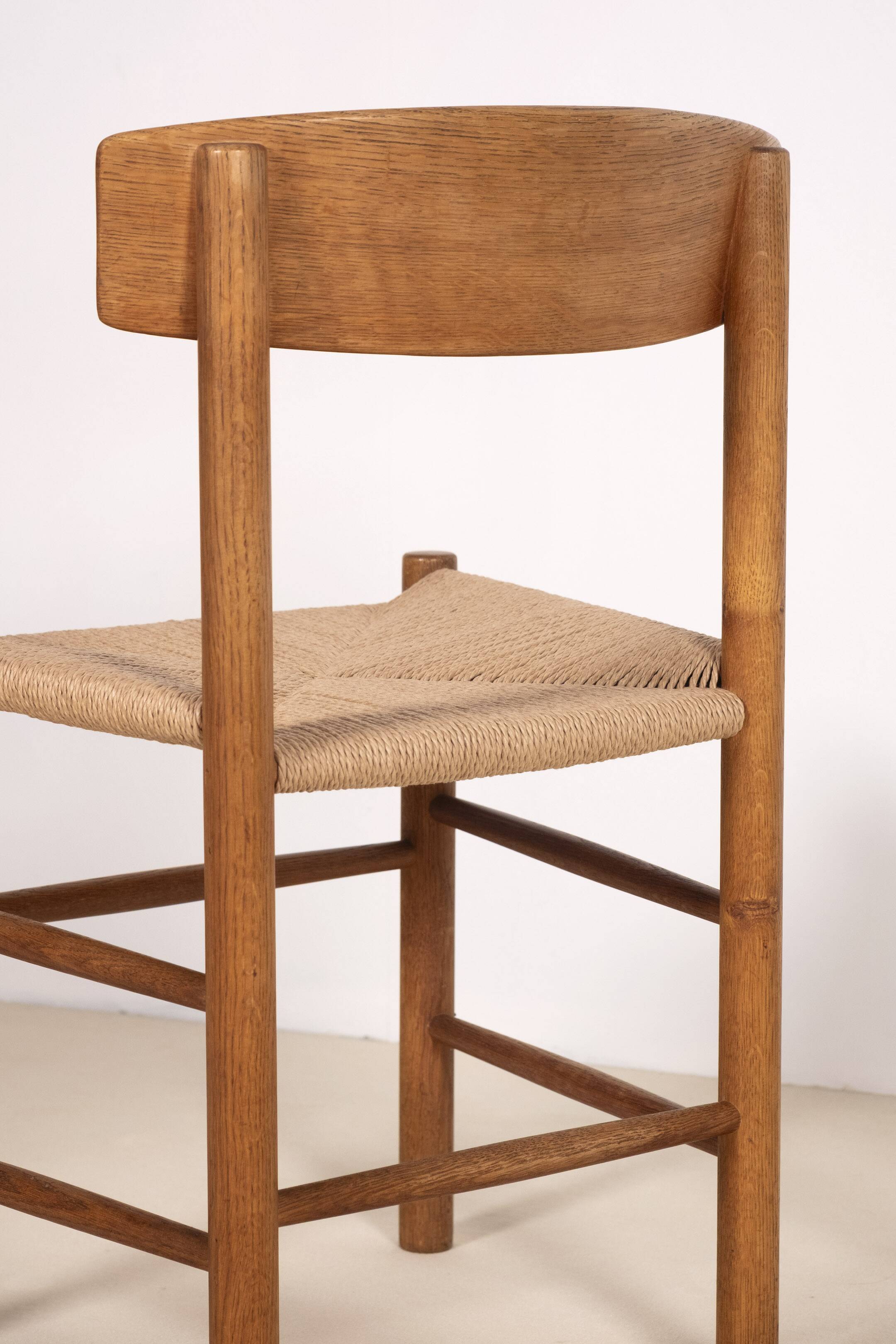 6 chaises J39 de Børge Mogensen en chêne, 1963