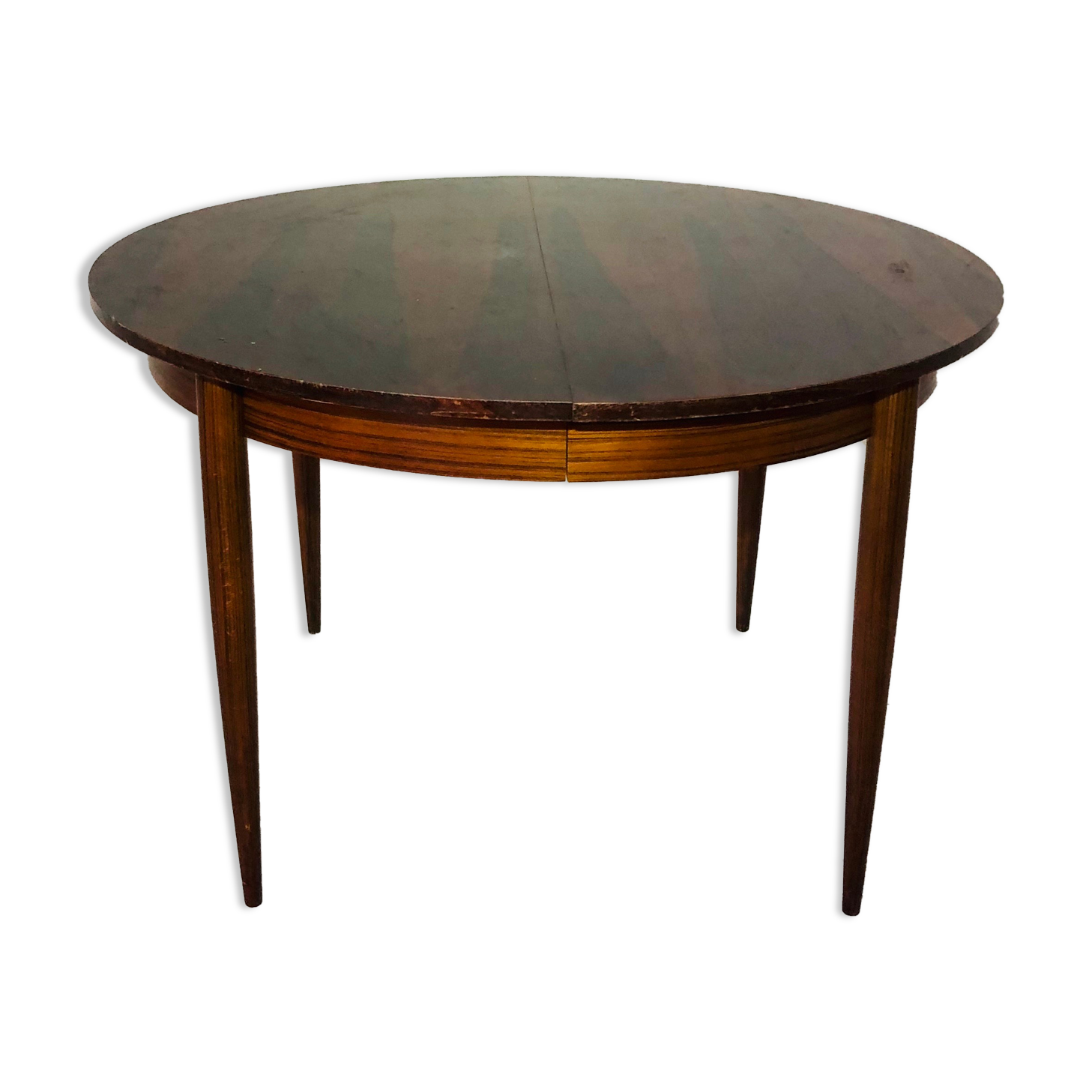 Vintage Scandinavian dining table - rosewood - extension cords