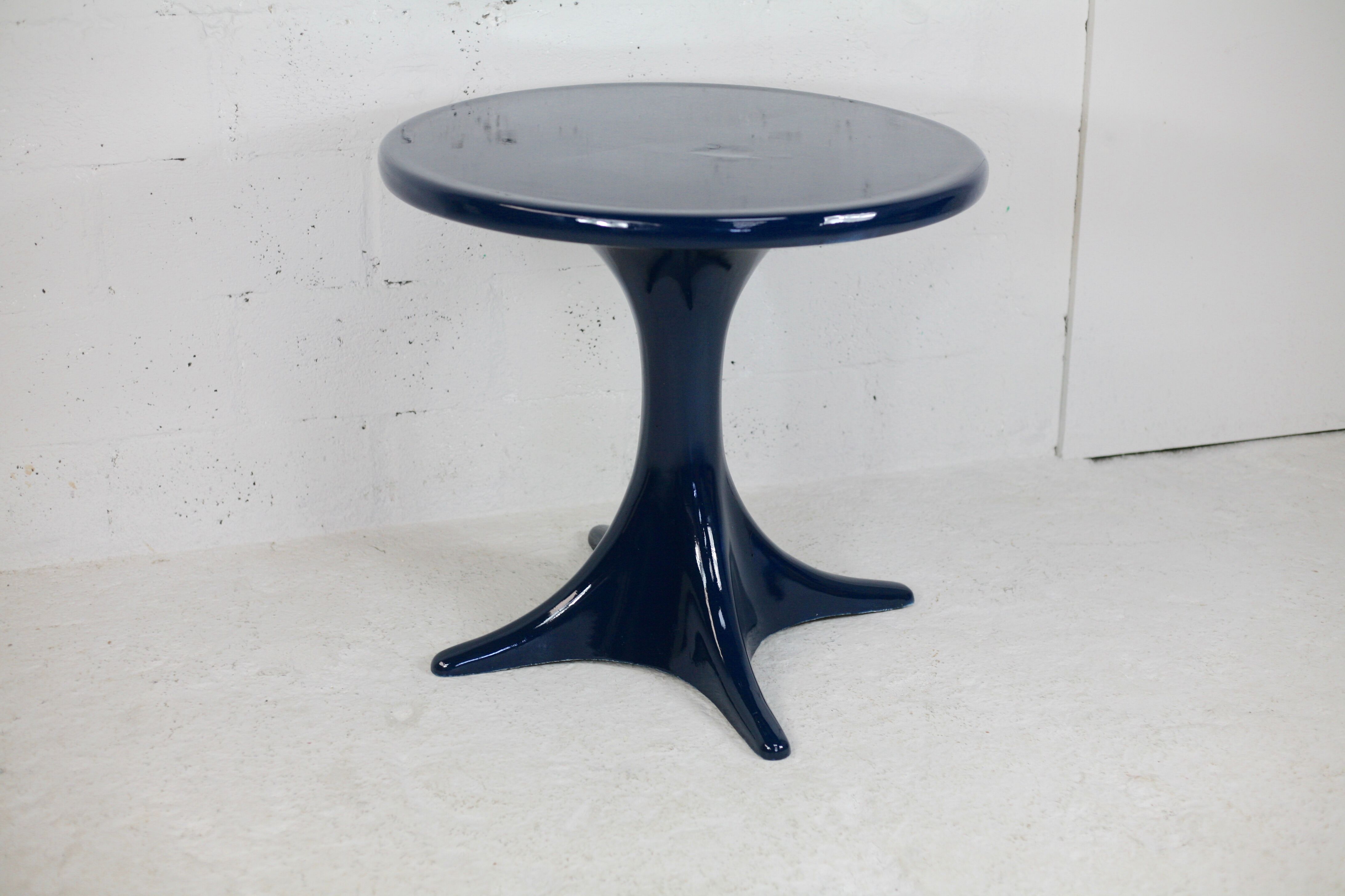Fiberglass table, France, circa 1970