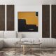 Contemporary abstract painting "Halo" square