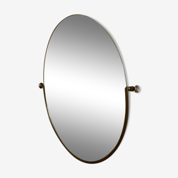 Miroir oval inclinable 40x58cm