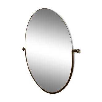 Miroir oval inclinable 40x58cm