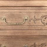 Large stripped oak chest of drawers