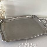 Large stainless steel platter