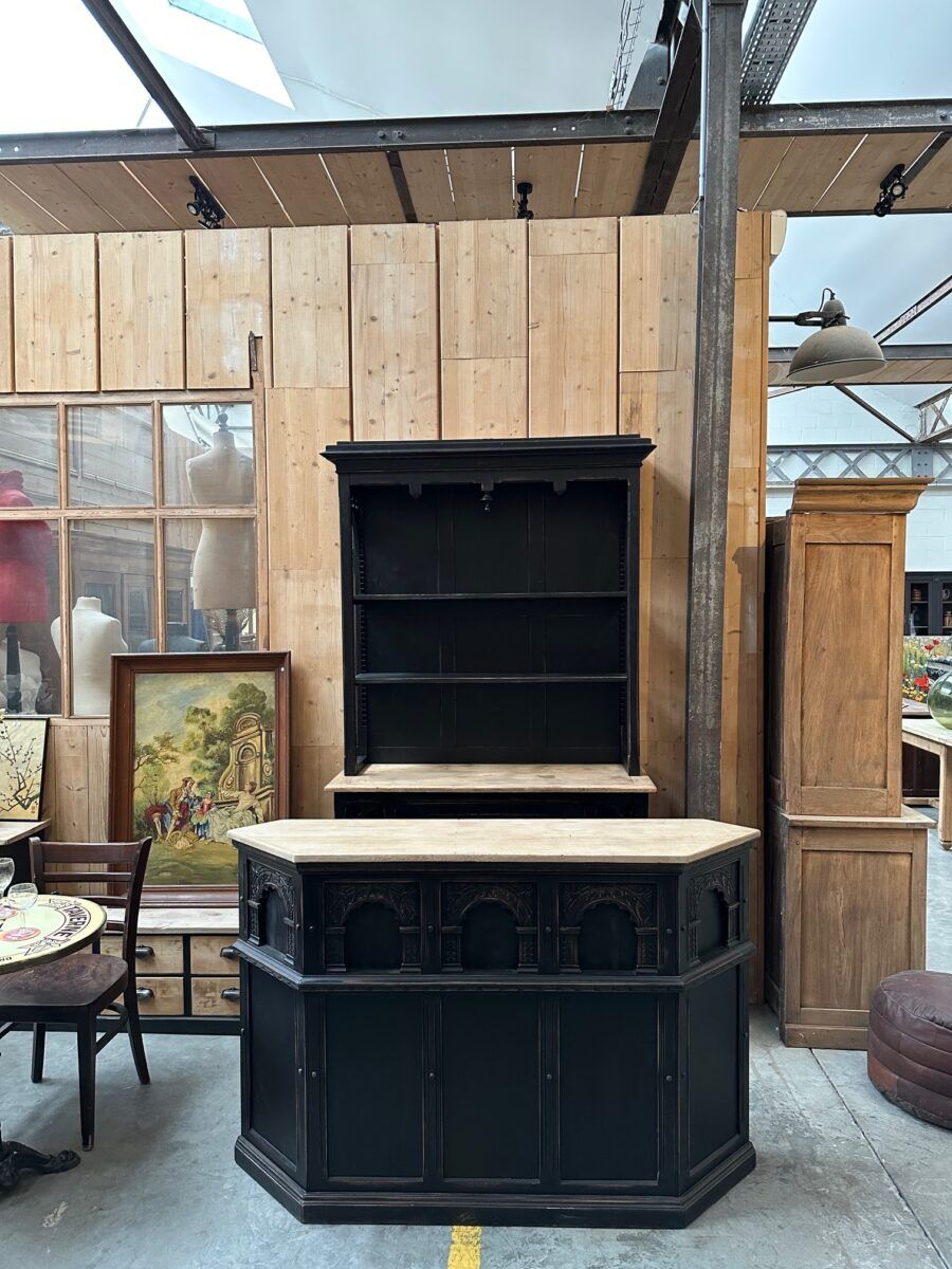 Patinated bar set from the early 20th century.