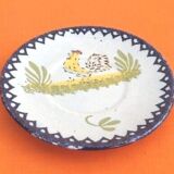 Charolles earthenware bowl with ears / saucer rooster model